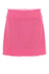 Dolce & Gabbana Women Fuchsia Tweed Mini Skirt