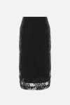 Dolce & Gabbana Lace Sheath Skirt Skirts In Black
