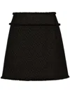 Dolce & Gabbana Black Wool Blend Miniskirt In Black