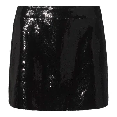 Dolce & Gabbana Glamorous Sequin Mini Skirt In Black