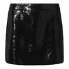 Dolce & Gabbana Sequin Mini Skirt In Black