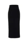 Dolce & Gabbana Black Wool Skirt In Black