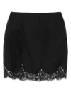 Dolce & Gabbana Black Satin Mini Skirt In Black