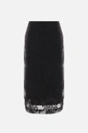 Dolce & Gabbana Lace Sheath Skirt Skirts In Black