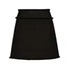 Dolce & Gabbana Rush-stitch Skirt With Side Slit In Black
