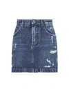 Dolce & Gabbana Denim Mini Skirt In Blue