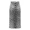 Dolce & Gabbana Charmeuse Midi Pencil Skirt In Leo F.do Nero
