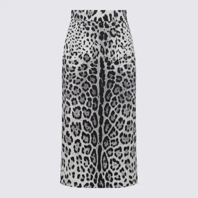 DOLCE & GABBANA SKIRTS LEO F.DO NERO