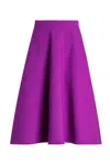 Dolce & Gabbana Wool Midi Skirt In Purple