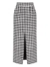 Dolce & Gabbana Macro Pattern Maxi Skirt In Black