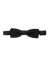 Dolce & Gabbana Black Bowtie With Logo Patch On The Rear And Rear Hook Closure