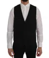 Dolce & Gabbana Sleek Black Single-breasted Waistcoat