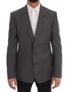Dolce & Gabbana Gray Wool Martini Slim Blazer