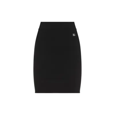 DOLCE & GABBANA DOLCE & GABBANA MINI SKIRT WITH FABRIC BLEND AND DESIGN