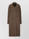 Dolce & Gabbana Notched-lapels Button-down Coat In Brown