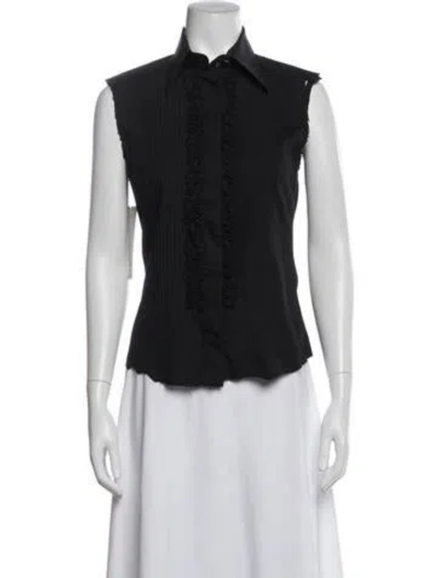Pre-owned Dolce & Gabbana Sleeveless Blouse In Black
