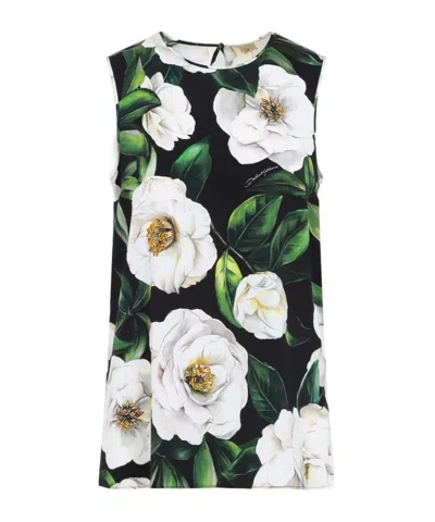 DOLCE & GABBANA DOLCE  GABBANA FLORAL PRINTED TANK TOP