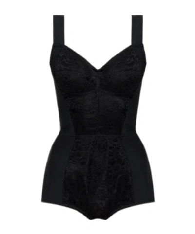 Dolce & Gabbana Sleeveless Bodysuit In Black