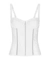 Dolce & Gabbana Lace Bustier-style Bodysuit In White