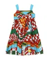 Dolce & Gabbana Sleeveless Carretto-print Dress In Multicolor