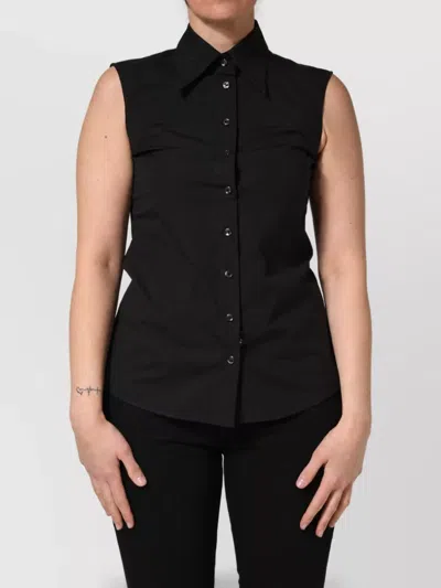 Dolce & Gabbana Sleeveless Collared Blouse