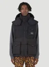 Dolce & Gabbana Men Sleeveless Down Jacket In Blue
