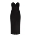 Dolce & Gabbana Strapless Lace Dress In Black