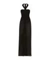 Dolce & Gabbana Organza Maxi Dress In Black