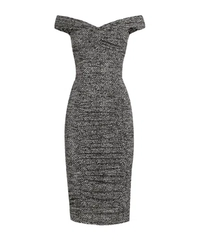 DOLCE & GABBANA OFF-SHOULDER MIDI DRESS