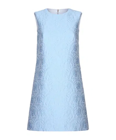 Dolce & Gabbana Sleeveless Dress In Blue