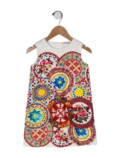 Pre-owned Dolce & Gabbana Babies' Sleeveless Dress In Neutral