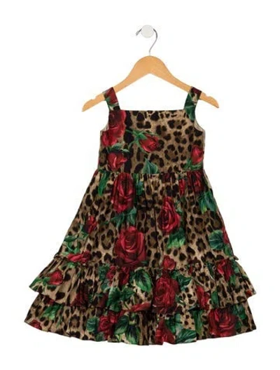 Pre-owned Dolce & Gabbana Babies' Sleeveless Dress In Neutrals