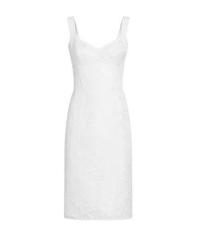 Dolce & Gabbana Sleeveless Dress In White