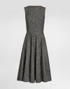 Dolce & Gabbana Sleeveless Dress With Chevron Print In Multi