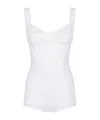 Dolce & Gabbana Sleeveless Jumpsuit In White