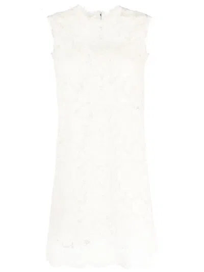 Dolce & Gabbana Women White Lace Mini Dress