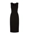 Dolce & Gabbana Sleeveless Scoop Neck Jersey Midi Dress In Black