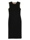 Dolce & Gabbana Sleeveless Midi Dress In Black