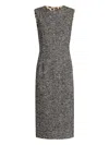Dolce & Gabbana Sleeveless Midi Dress In Black