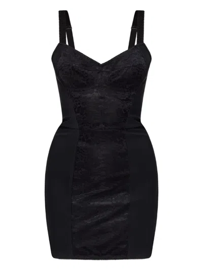 Dolce & Gabbana Sleeveless Mini Dress In Blue