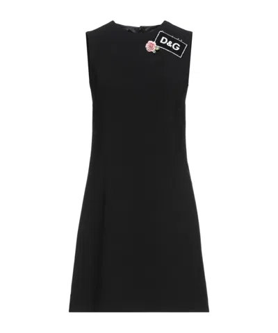 Dolce & Gabbana Sleeveless Patchwork Dress In Purple