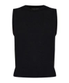 Dolce & Gabbana Sleeveless Round-neck Top In Black