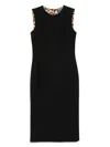 Dolce & Gabbana Sleeveless Sheath Midi Dress Clothing In Black