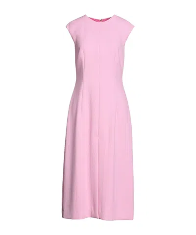 Dolce & Gabbana Sleeveless Solid Color Dress In Pink