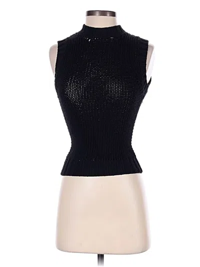 Pre-owned Dolce & Gabbana Sleeveless Top Black Halter Neckline Tops