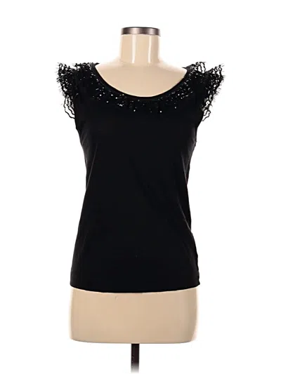 Pre-owned Dolce & Gabbana Sleeveless Top Black Sweetheart Neckline Tops