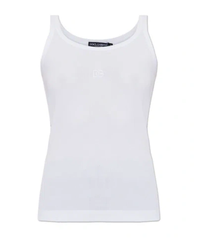 Dolce & Gabbana Sleeveless Top In White