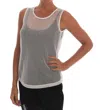 Dolce & Gabbana White Net  Transparent Sleeveless Tank Top