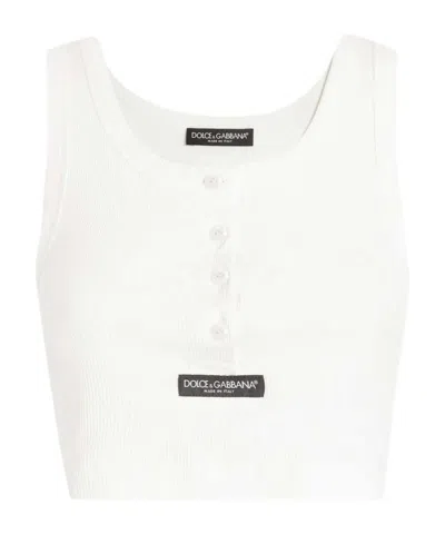 Dolce & Gabbana Sleeveless Vest In White