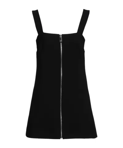 Dolce & Gabbana Sleeveless Wool Dress In Black